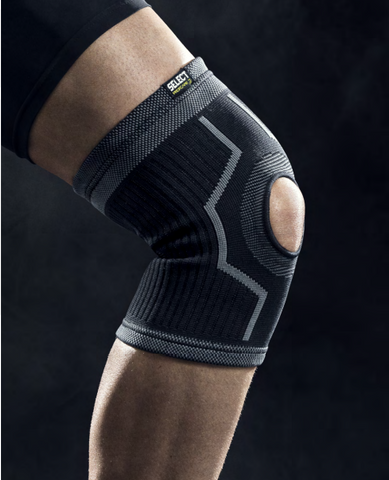 ELASTIC KNEE SUPPORT WITH HOLE FOR KNEE CAP